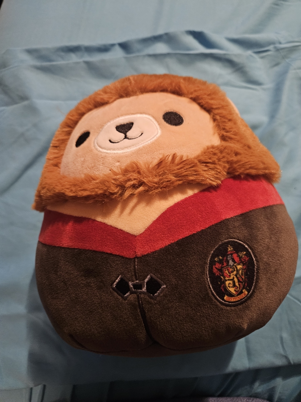 Lion Plush Stuffed Animal in Brown and Red - Cozy Cuddly Toy